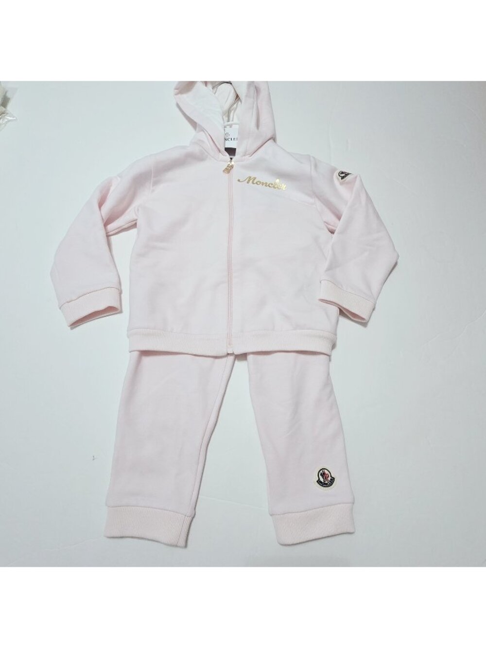 nwt Moncler Baby Girl’s - 18/24 mths, 2, 3,‎ Two-Piece Set hoodieTrack Suit Pink